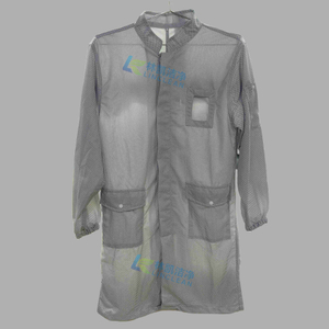Workwear estático anti cómodo del ESD de la capa del laboratorio del recinto limpio del diamante