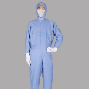 Ropa antiestática reutilizable sin polvo lavable unisex del ESD del recinto limpio para el semiconductor industrial