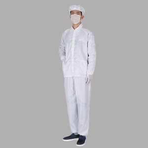  Ropa de trabajo estática anti del ESD de las chaquetas y de los pantalones con capucha del Esd de la prueba del polvo de la ropa 